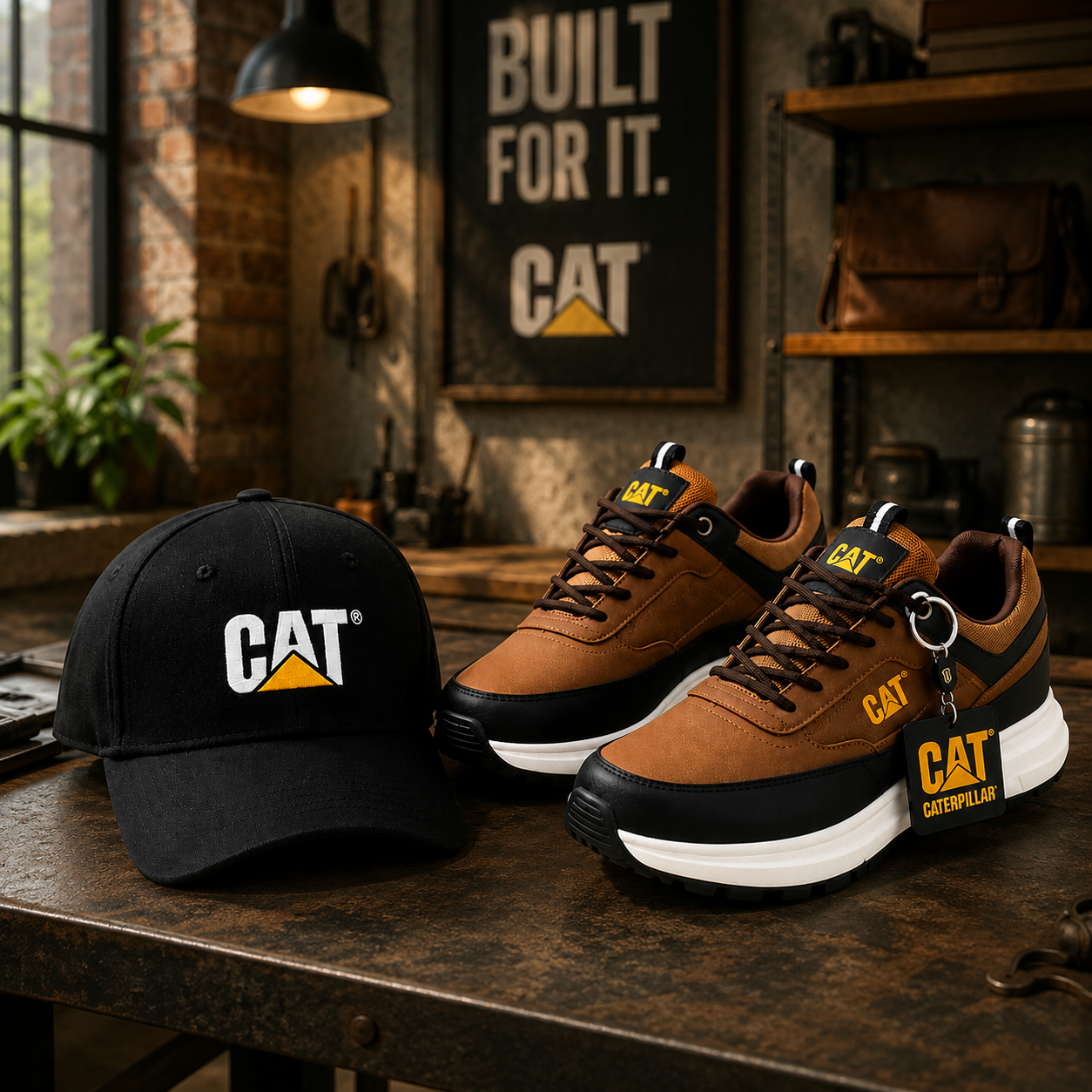 Zapatos Caterpillar Premium + Gorra y Llavero de Regalo