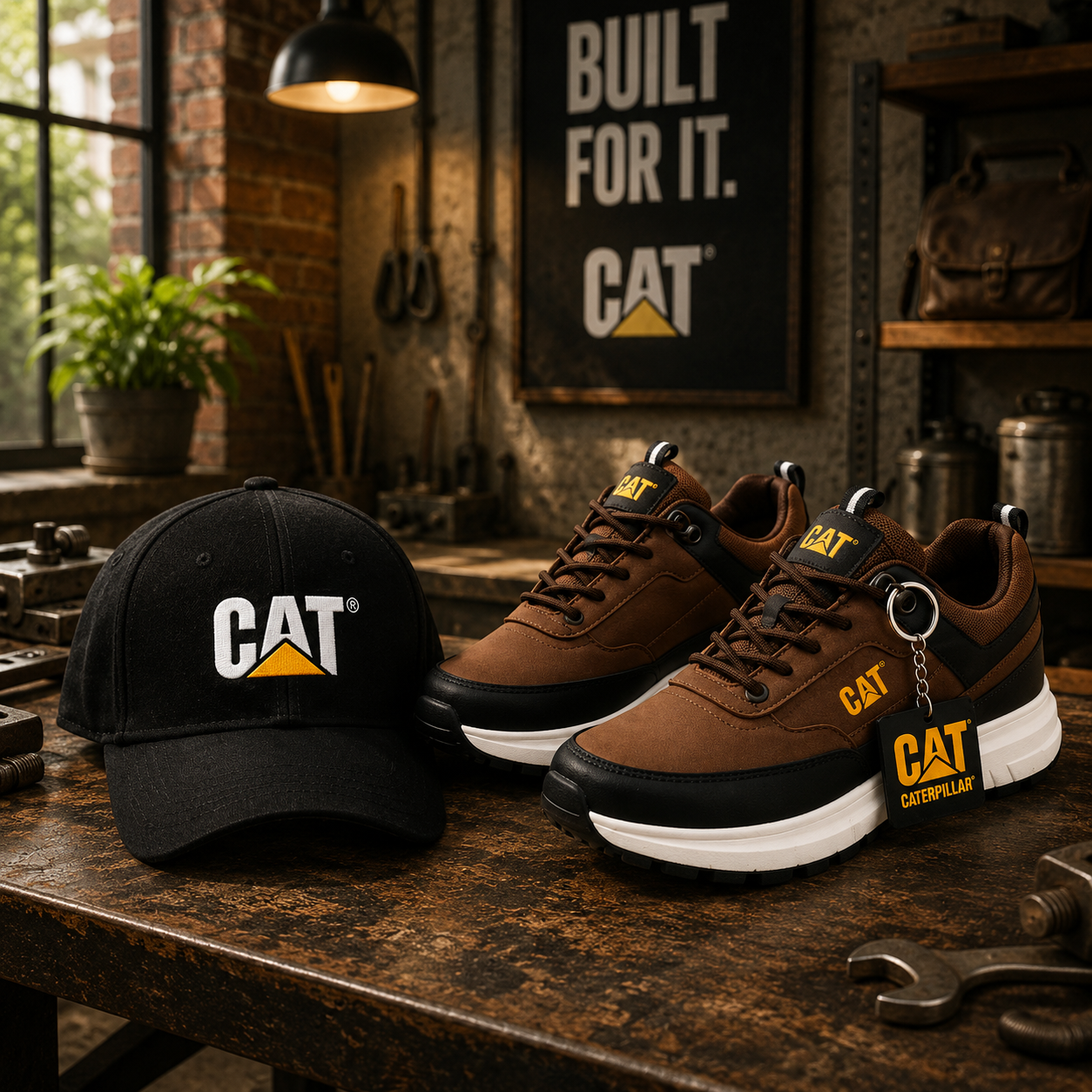 Zapatos Caterpillar Premium + Gorra y Llavero de Regalo