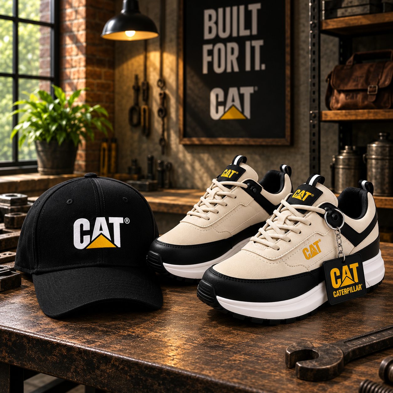 Zapatos Caterpillar Premium + Gorra y Llavero de Regalo