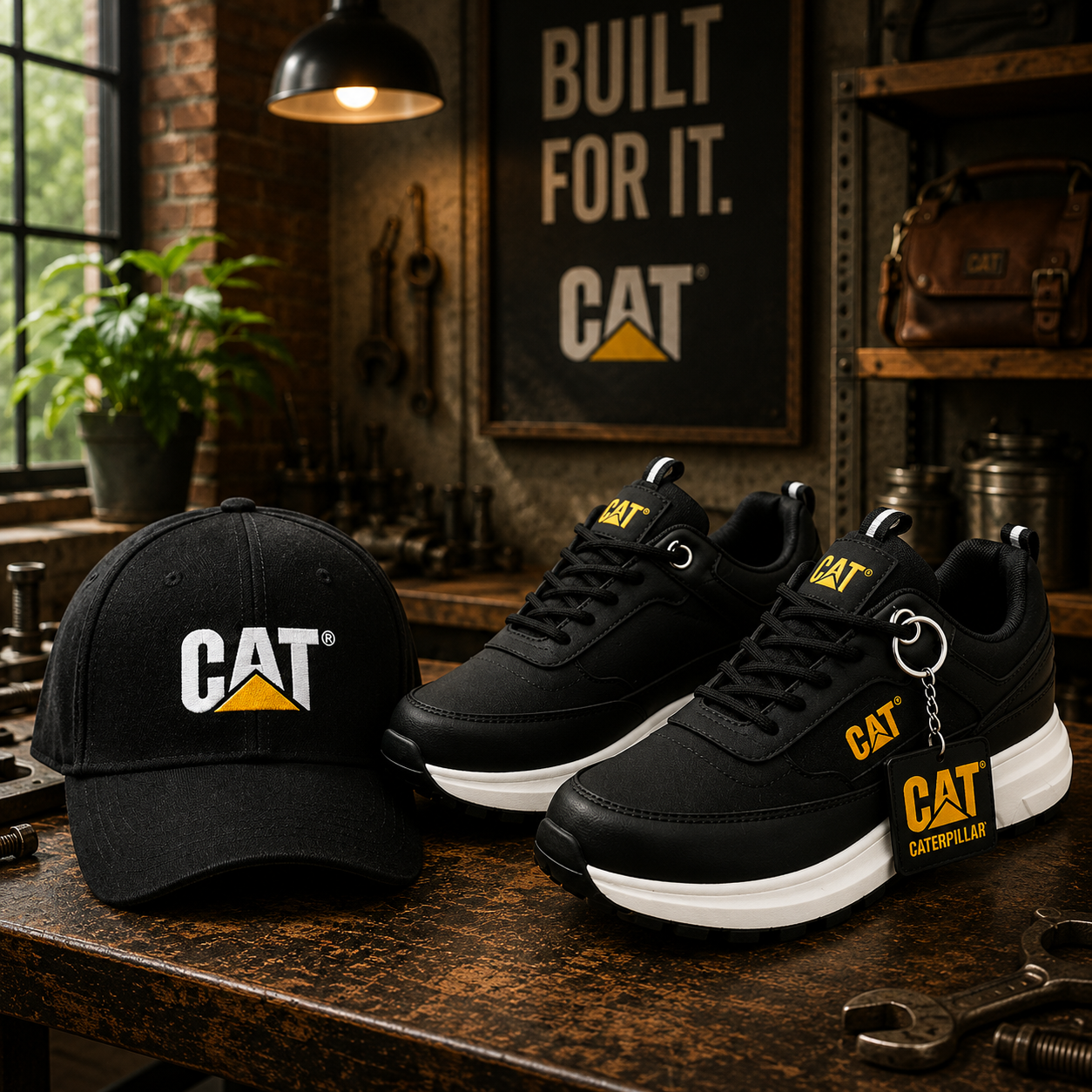 Zapatos Caterpillar Premium + Gorra y Llavero de Regalo