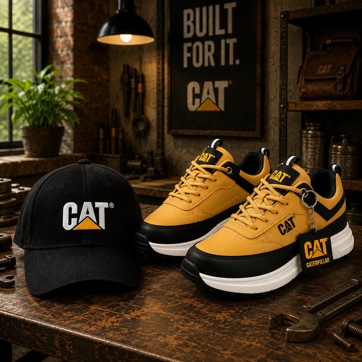 Zapatos Caterpillar Premium + Gorra y Llavero de Regalo